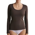 thumbnail image 2 of Emmalise Women’s Long Sleeve Scoop Neck Fitted Top Fall Color Multipack 2 M, 2 of 4