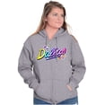 thumbnail image 4 of XOMG POP Dallas Panda Rock Star Zip Hoodie Sweatshirt Women Brisco Brands L, 4 of 5