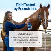 Farnam Endure Gold Equine Fly Spray, Long-Lasting Control, 1 Quart