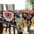 thumbnail image 4 of Yayeee Tablecloths for Rectangular Tables 60 x 90 inch Party Table Cover, Colorful Floral Pattern, 4 of 6