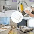 thumbnail image 6 of Unique Bargains 1 Set Wall Mounted Towel Shoe Rack Organizer for Bathroom Kitchen No Drill White 27.56"x2.95"x2.36", 6 of 7