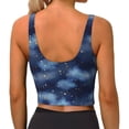 thumbnail image 4 of Uemuo Starry Sky Pattern Women's Sports Bra - High Impact Support, Breathable, and Comfortable Athletic Bra for Running, Yoga, and Workouts, 4 of 9