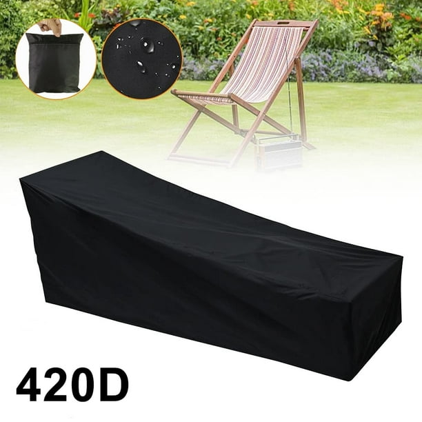 Funda impermeable para sillón de patio, funda para muebles de patio 210D/420D, funda duradera para sillón de exterior, resistente a la decoloración, resistente al desgarro, resistente a los rayos UV