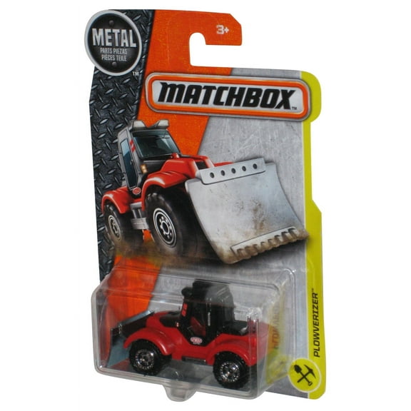 Matchbox Plowverizer (2016) Red & Black Metal Toy Car 52/125