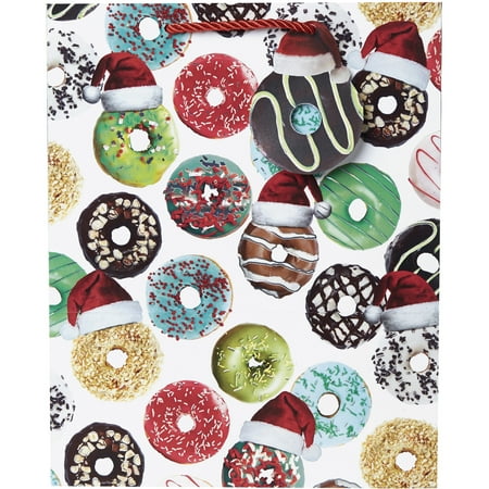 Jillson & Roberts Large Gift Bags, Dough Ho Nuts (120 Pcs)