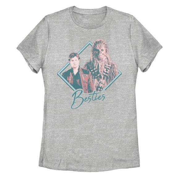 Women's Solo: A Star Wars Story Besties Triangle Graphic Tee Athletic Heather Medium
