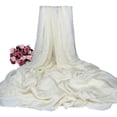 thumbnail image 1 of Sonducket Mantón de gasa de amplia aplicación para cualquier atuendo y ocasión Bufanda de noche de gasa Mantón Mantones largos Accesorios de disfraces Beige, 1 of 6