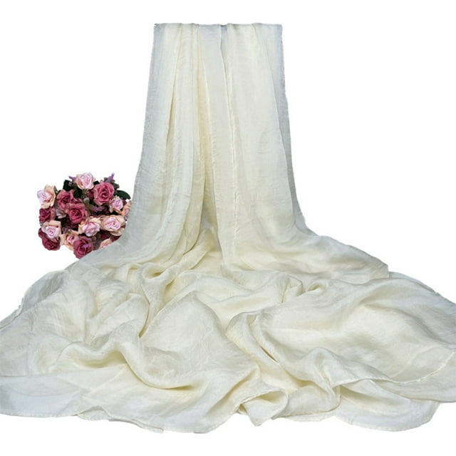 Xingzhi Versatile Long Scarf For Different Outfits And Occasions Made With Chiffon Long Shawls And Wraps Beige