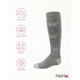 thumbnail image 6 of MeMoi  Glitter Butterfly Cotton Knee High Socks - Girls - Female, 10, Gray, 6 of 7