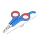 thumbnail image 4 of Tijeras para uñas de mascotas de acero inoxidable, cortadora de garras para perros y gatos (azul), 4 of 7