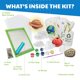 thumbnail image 4 of Kit de fabricación de papel Green Science Recycle Kids con moldes y pinturas, 4 of 8