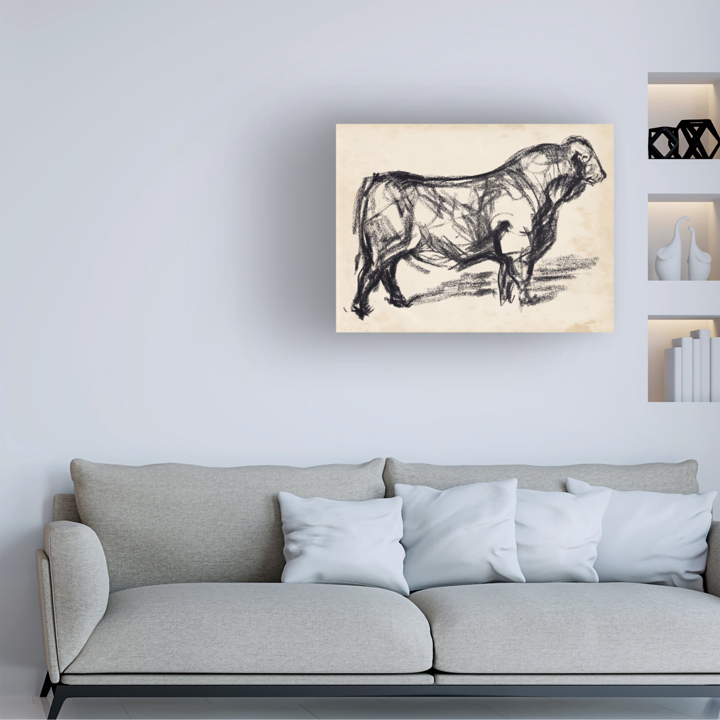Jennifer Paxton Parker 'Black Angus I' Canvas Art