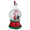 thumbnail image 4 of Northlight Lighted Inflatable Santa and Friends Snow Globe Outdoor Christmas Decoration - 6.75', 4 of 6
