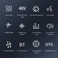 thumbnail image 3 of Multi-function Mixer Portable Digital Sound Card BT USB Mixing Console Built-in 48V Phantom Power Professional Live Mixer Sound Card Effect Device Built-in Rechargeable Battery for Mobile, 3 of 8