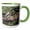 Green/White, variant on 3drose, Clarks Nutcrackers Bird in Banff Np, Alberta-cn01 Rer0053 - Ric Ergenbright, 11oz Two-tone Red Mug