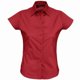thumbnail image 1 of SOLS- Camisa de trabajo entallada Excess de manga corta para mujer (Rojo Cardenal), 1 of 2