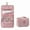 PINK, variant on Hanging Toiletry and Makeup Bag for Women – Waterproof Travel Organizer with Hook, Large Capacity, Wet-Dry Separation – Soft Blue