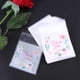 thumbnail image 3 of EeaseMX 100 bolsas autoadhesivas con la frase "Gracias", decoradas con rosas, para dulces y galletas (7 x 10 cm), 3 of 7