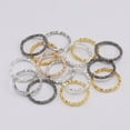 thumbnail image 4 of Milisten 100PCS DIY Jewelry Accessories Embossing Jump Ring Delicate Embossing Ring Single Twisted Lines Loop Ring Buckle Ring Jewelry Connecting Ring for Jewelry Making (Golden), 4 of 5