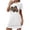 A White, variant on Sleep Shirts for Women Short Sleeve Sleepwear Women's Fashion Print Medium Length Dress Women's Oversized Short Nightgown Fashion Chest Print Short Sleeve Nightdress Light Blue S