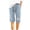 Blue, variant on WIZUTIZ Womens Athletic Shorts Relaxed Wide Leg Sports Loose Shorts Mid Rise Floral Print Shorts Knee-Length with Pockets Rolled Hem Drawstring Trousers for Ladies Comfy Gym Green Linen