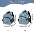 thumbnail image 2 of ALAZA Jellyfish Turtle Pattern Mini Backpack School Bookbag Age 3-7 Medium, 2 of 7