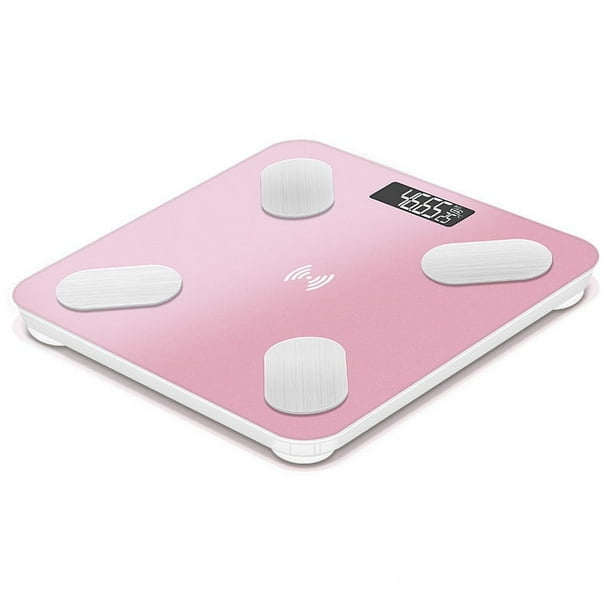Báscula Corporal Bluetooth, Medición Precisa con 25 Datos Básicos, Seguimiento Inteligente de La Salud, Sincronización Bluetooth con La Aplicación, Peso Máximo de 180 Kg, Recargable Por Usb,