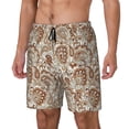 thumbnail image 1 of Fotbe Indian Paisley1 Traje de Baño para Hombre – Shorts de Natación de Secado Rápido con Forro y Bolsillos-Small, 1 of 6