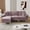 Purple, variant on Wiilayok L Shaped Sectional Sofa Couch with Ottoman, Golden Legs,Velvet Fabric 3 Seater Modular Sofa for Living Room Bedroom Apartment,Purple
