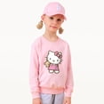 thumbnail image 4 of Hello Kitty 2/Uds niñas otoño algodón cálido moda dibujos animados niños suéter camisa de fondo cuello redondo top + conjunto de pantalones casuales, 4 of 5