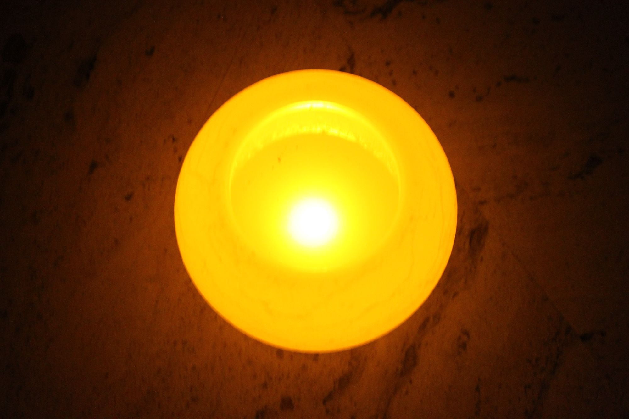 EcoGecko 6 Inch Round Wax Sphere LED Flameless Candle with 5 Hour Timer, AA Batteries, Super Long Battery Life