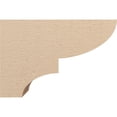 thumbnail image 3 of 8"W x 24"D x 16"H Classic Ridgewood Rough Cedar Woodgrain TimberThane Corbel, Primed Tan, 3 of 6