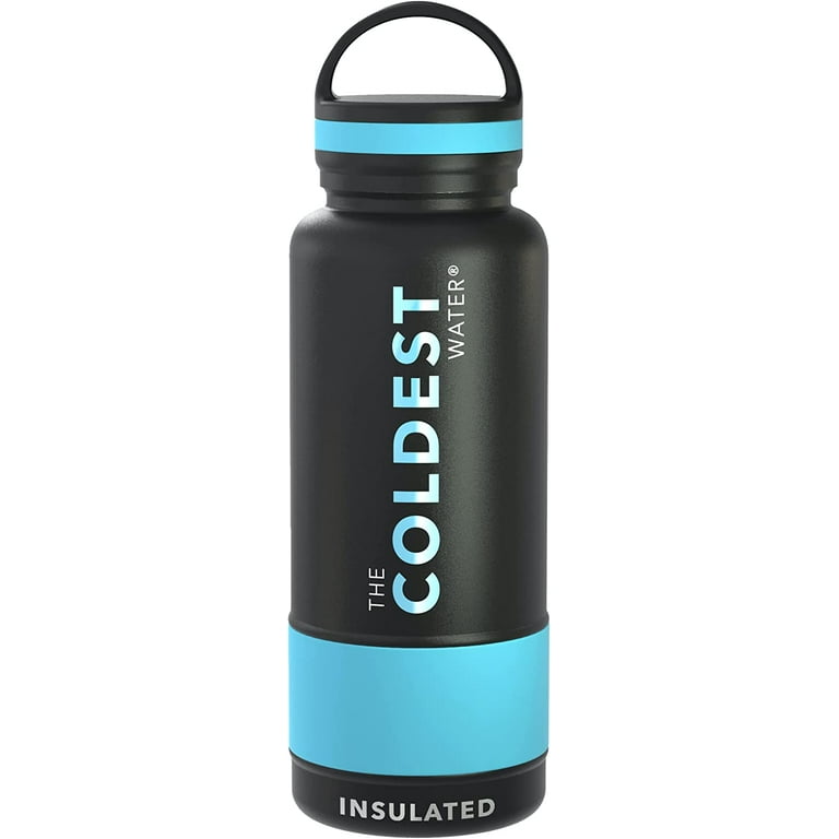 The Coldest Water Bottle 32oz Wide Mouth Insulated Stainless Thermos-  (Matte Black) 
