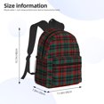 thumbnail image 3 of Lafuoo Tartan Plaid Pattern Casual Backpack, Large Capacity Adjustable Shoulder Strap Computer Backpack, Unisex, Suitable for Campus, Business,Travel-One Size, 3 of 4