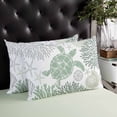 thumbnail image 4 of Ocean Coral Nautical Throw Pillow Cover, Pillowcase Protectors with Zipper, Breathable Decorative Lumbar Pillow Case Cover, Pillow Shams for Couch Sofa 16x24Inch, 4 of 7
