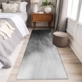 thumbnail image 4 of Runner Rug 2'x6', Black Grey Ombre Washable Non-Slip Hallway Runner Rugs, Coastal Beach Modern Abstract Art Bedside Rugs Floor Mats Carpet Runners for Kitchen Bathroom Laundry Room, 4 of 8