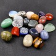 thumbnail image 3 of MATROOY 18pcs Natural Tumbled Stone Quartz Crystal Chakra Healing Specimen Polished, 3 of 9
