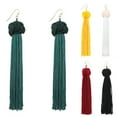 thumbnail image 4 of Anvazise Bohemian Women Woven Knot Long Tassel Dangle Hook Earrings Statement Jewelry Red, 4 of 13