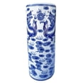 thumbnail image 4 of Oriental Porcelain Umbrella Stand with Blue and White Dragon - Oriental Furniture Warehouse, 4 of 4
