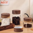 thumbnail image 5 of DIY 4pcs Wooden Mason Jar Lids Reusable Sealer Covers Camel Column Screw Replacement Lids for Home Kitchen Jar Spice Inner Diameter: 2 inch DIY, 5 of 8