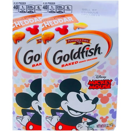 NEW Pepperidge Farm Goldfish Baked Special Edition Cheddar Mickey Mouse Net Wt 6.6 Oz