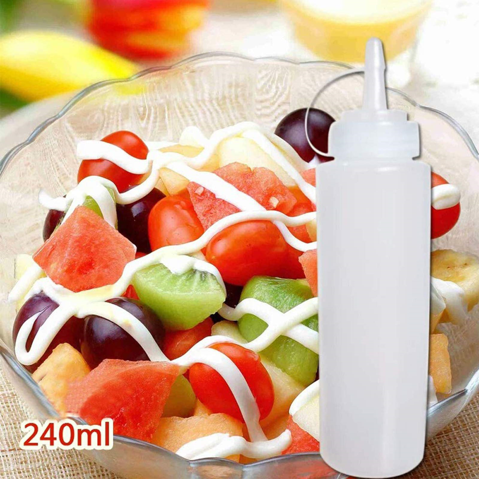 Squeeze Bottles With Drip Plastic Squirt Condiment Bottles With Twist On  Lids Ideal Dispenser Garnish Bottles For Pancakes Oil Lcing Liquids(1pc,  Tran