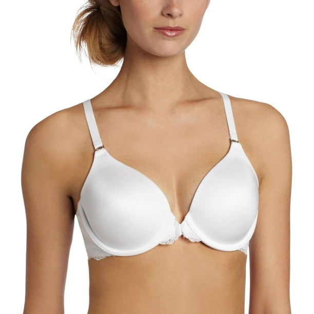 Maidenform Womens Pure Genius T-Back Bra with Lace - Best-Seller, 38C,  White 