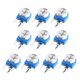 thumbnail image 1 of Potenciómetro ajustable Uxcell de 10K Ohm Resistencia variable horizontal 10 paquetes, 1 of 3