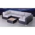 thumbnail image 3 of Living Source International 7-Piece Outdoor Set with Cushions in Black/Gray, 3 of 5