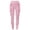 Light Pink, variant on Women's Leggings Cancer Awareness Pink Ribbon Print Breathable Seamless Casual Tummy Control Leggings