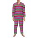 thumbnail image 3 of Fotbe Colorful Mexican Stripes Pijama de Hombre con Estampado de Manga Larga, Conjunto de 2 Piezas, Ropa de Dormir Suave y Cómoda con Bolsillos-Small, 3 of 7