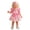 Hot Pink, variant on Bainana Baby Girls 2 Pieces Summer Outfits Solid Color Short Sleeve Crew Neck Romper And Bowknot Print Overalls Dress Set Stylish Soft Girls Casual Wear Hot Pink Size 9-12 Months