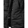 thumbnail image 5 of Ma Croix Womens Lightweight Alternative Down Puffer Coat Parka Jacket with Plush Lined Hood, 5 of 9