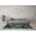 thumbnail image 3 of Ahgly Company Indoor Rectangle Oriental Light Blue Modern Area Rugs, 2' x 4', 3 of 4